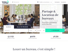 Tablet Screenshot of bureauxapartager.com